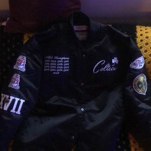 Mitchell&Ness hardwood classic Celtics jacket all black